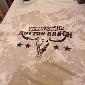 Yellowstone Television cowboy XL T-shirt Paramount Dutton Ranch Tye Dyed